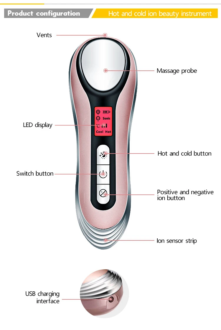 2019 New skin rejuvenation electric facial massager beauty personal care machine