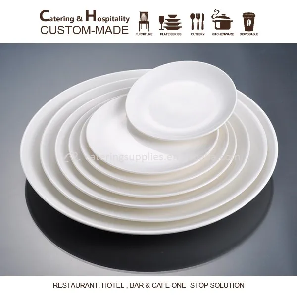 Hotel & Restaurant Bulk Flat White Porcelain Dinner Plates Buy Bulk