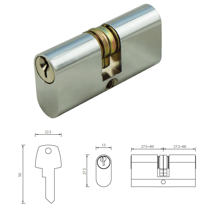UNITY OCS-A201 Cylinder EN1303 Fire Door Lock Cylinder