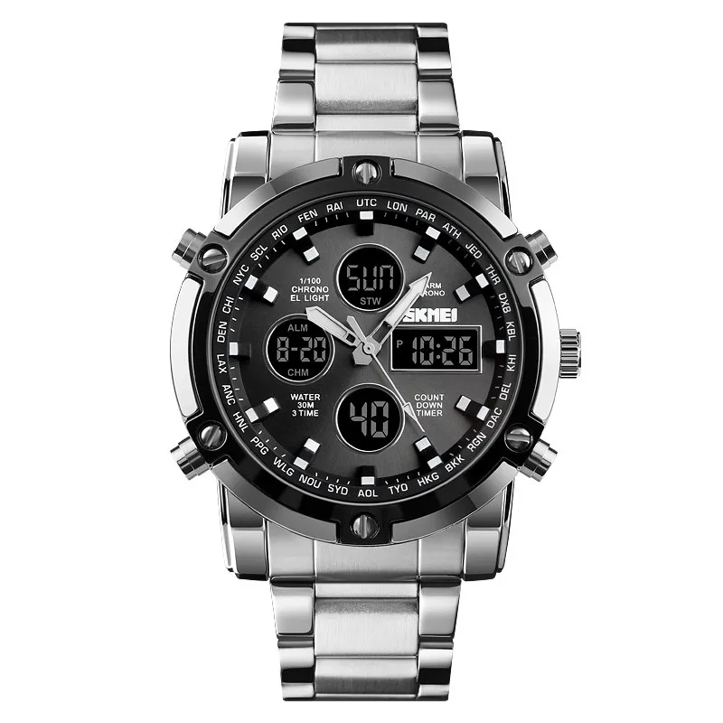 

Skmei 1389 Analog Stainless Steel Watch Relojes Hombre Mens Fashion Wristwatches