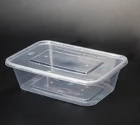 

Take Away Custom Printed Disposable PP Plastic Microwave Food Container Lunch Box with500ml