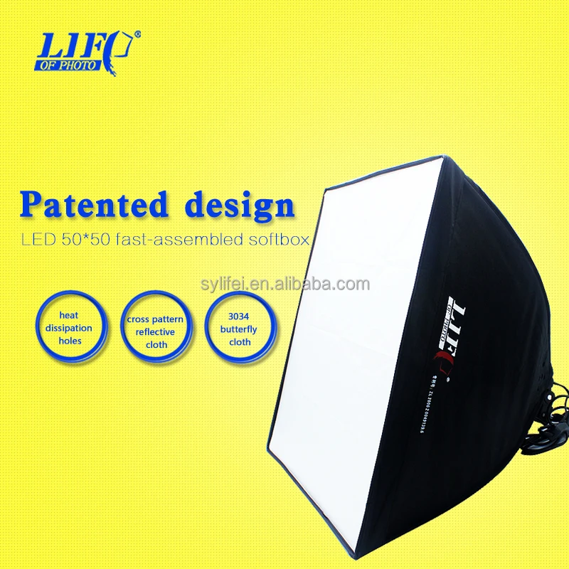 
Life of photo 50*50 LED550 softbox LED bulb photographic equipment 