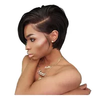 

Joywigs 8inch 130% density pixie cut short hair wig lace front wig human hair pixie cut wigs