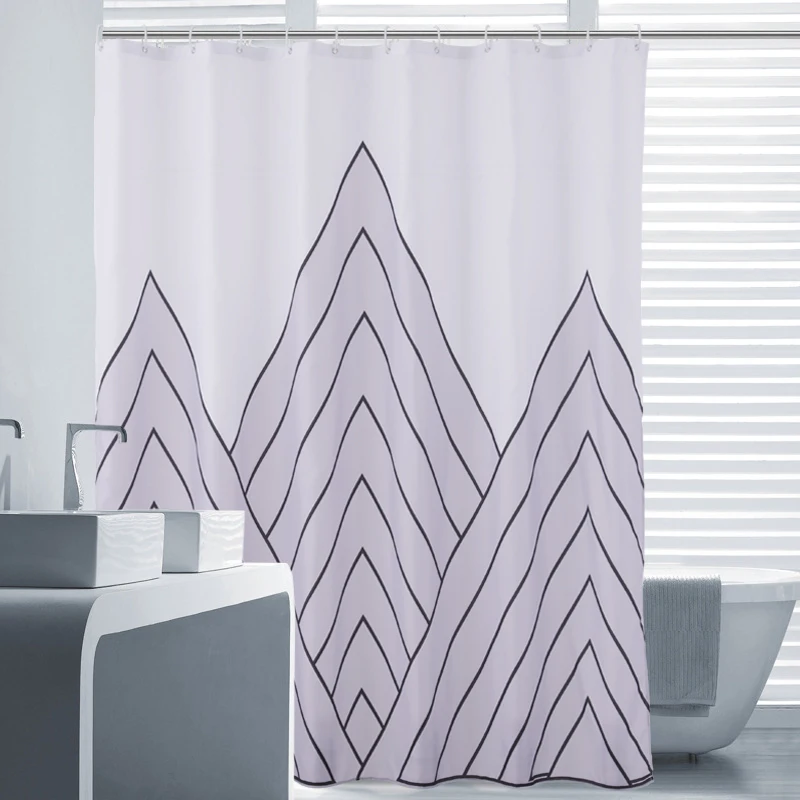 

Latest Curtain Design Europe best sell Shower Curtain&Polyest Waterproof Shower Curtain, Customized color