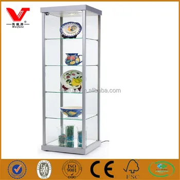 Aluminum Black Square Gl Display Cases Cabinets With Aluminum Black Square Gl Display
