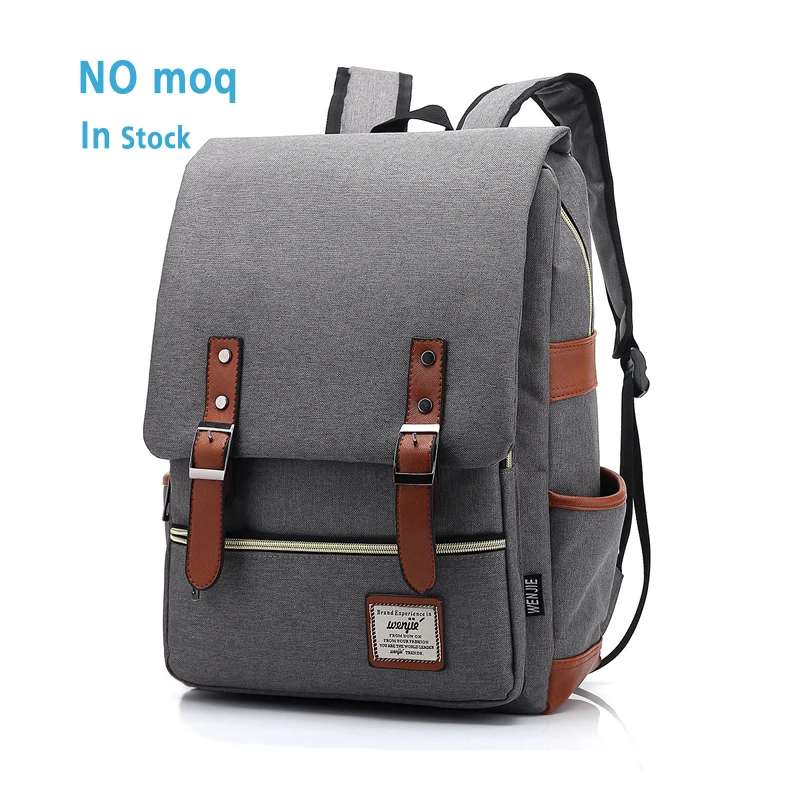 
Private label unisex big bookbags boy custom gray solid colour university school backpacks for men 