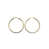 Large Gold Hoops Earrings Basic Stainless Steel Jewelry Customsized Hoops