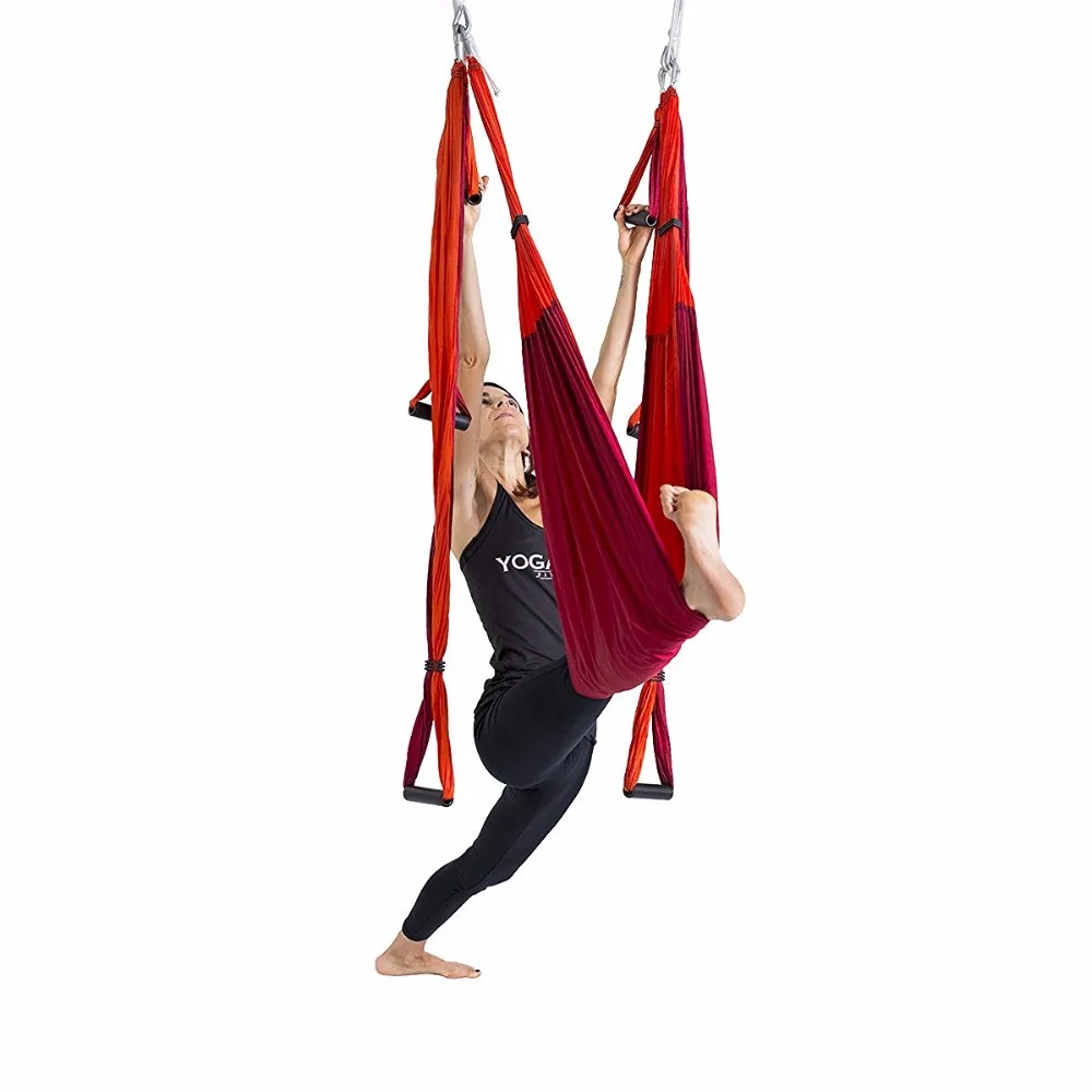 

Indoor high quality Advertisement aerial yoga fly hammock for promotion, 8 colors or customized