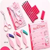 Ava Recommend 3 Styles Grooming Brow Painted Model Stencil Kit Shaping DIY Beauty Eyebrow Stencil Make Up Eyebrows Styling Tool