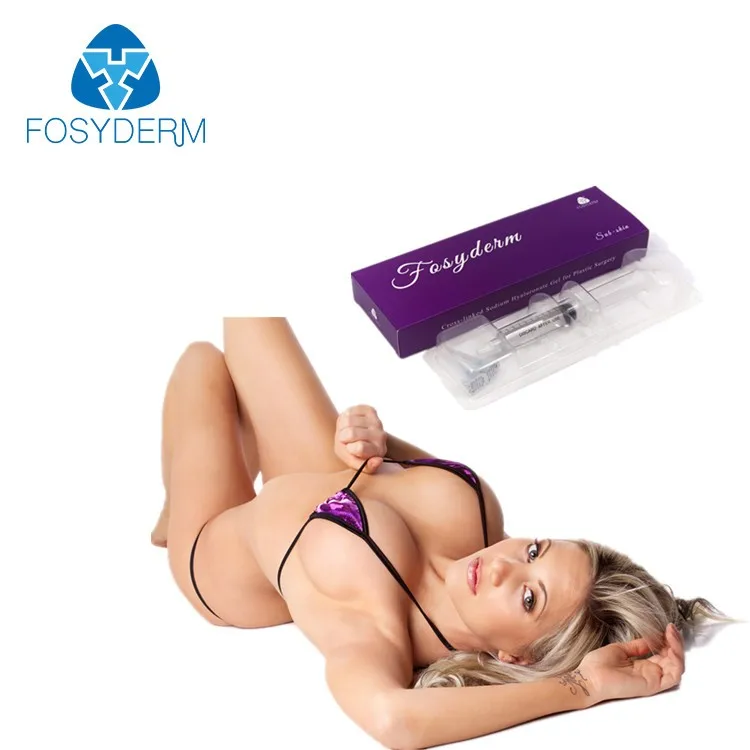 

Fosyderm Injectable Serum Hyaluronic Acid 10ml Sub-skin Dermal Filler Injection to Breast Enlargement, Transparent