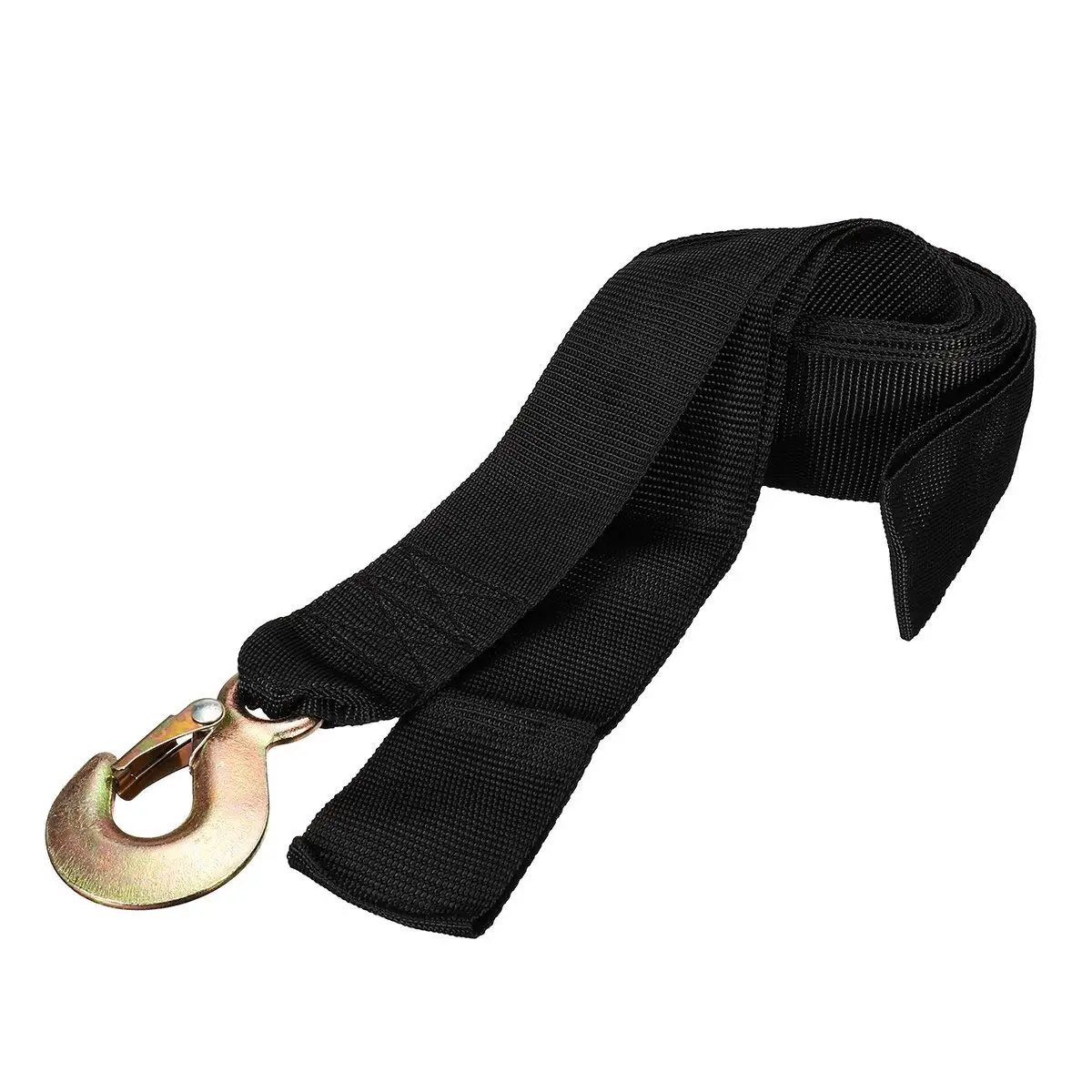 Paradise Harbor 600 Lbs Hand Winch 26 FT Strap Hand Crank Winch Trailer