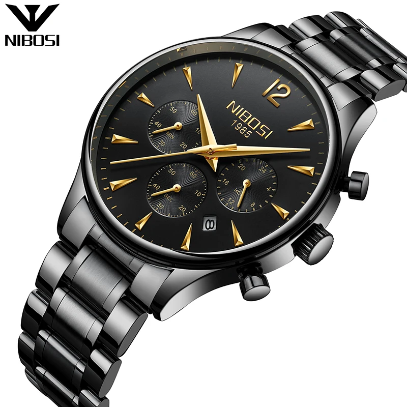 

wholesale NIBOSI 2326 Custom Chronograph Quartz Mens Wrist Watch dropshipping