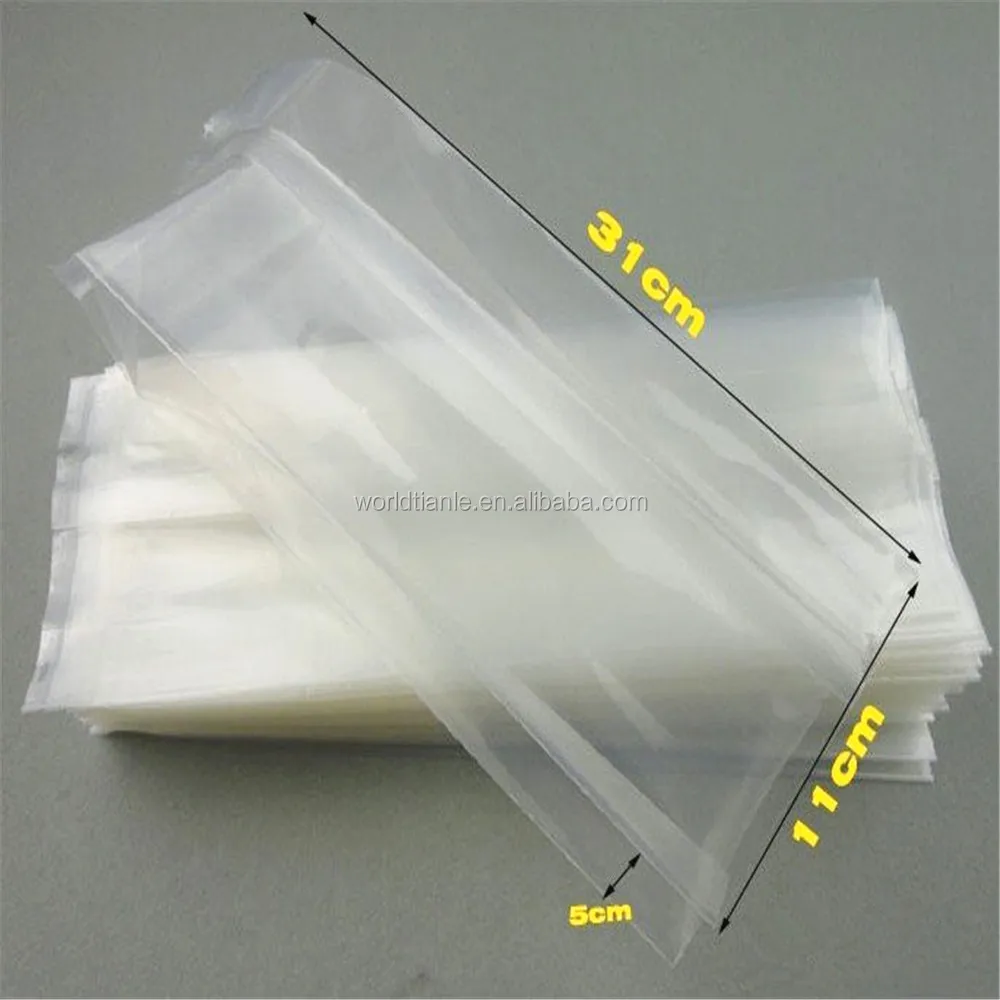 large clear poly bags