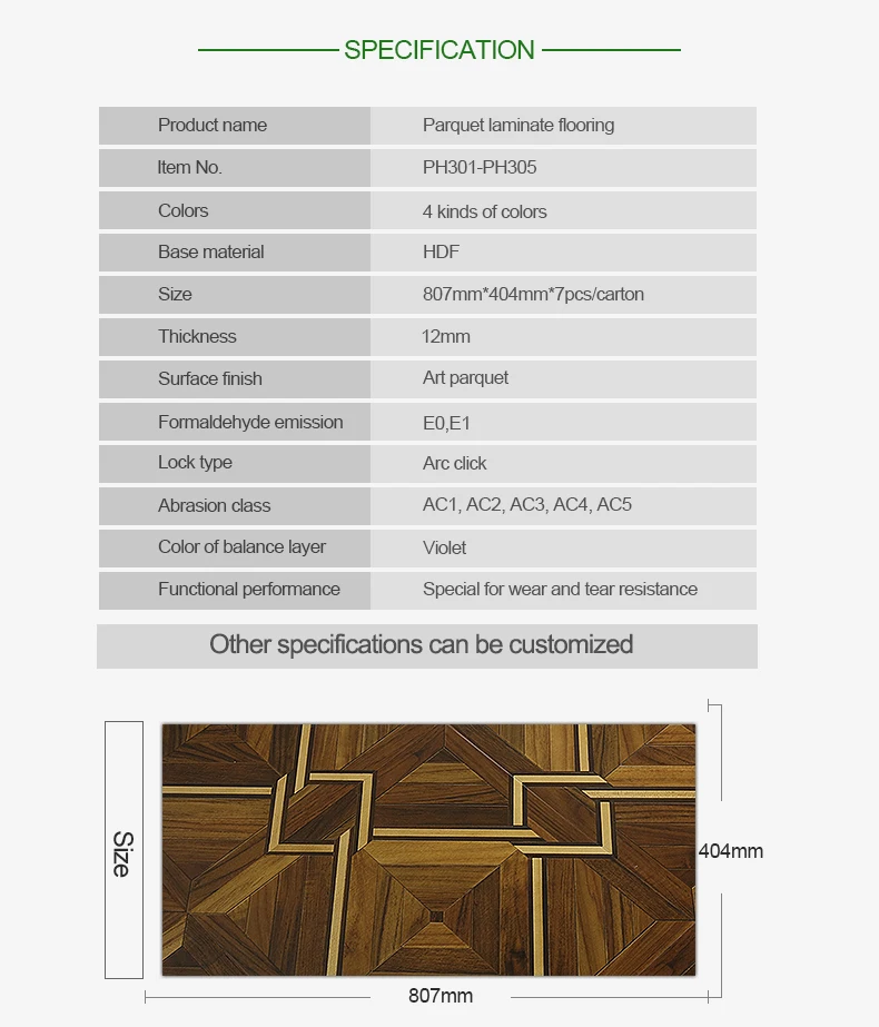 Chindo New Color Parquet Laminate Flooring