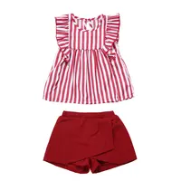 

Wholesale children's boutique clothing baby girl summer outfit kids clothes set