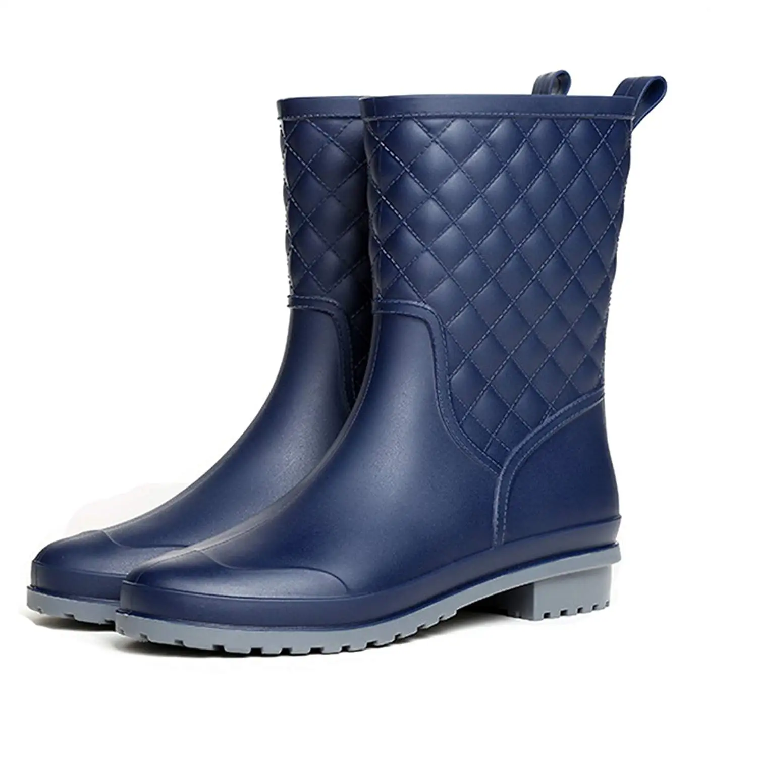 ACE SHOCK Rain Footwear Women Mid-Calf Casual Waterproof Shoes Fashion Rain Boots Antiskid