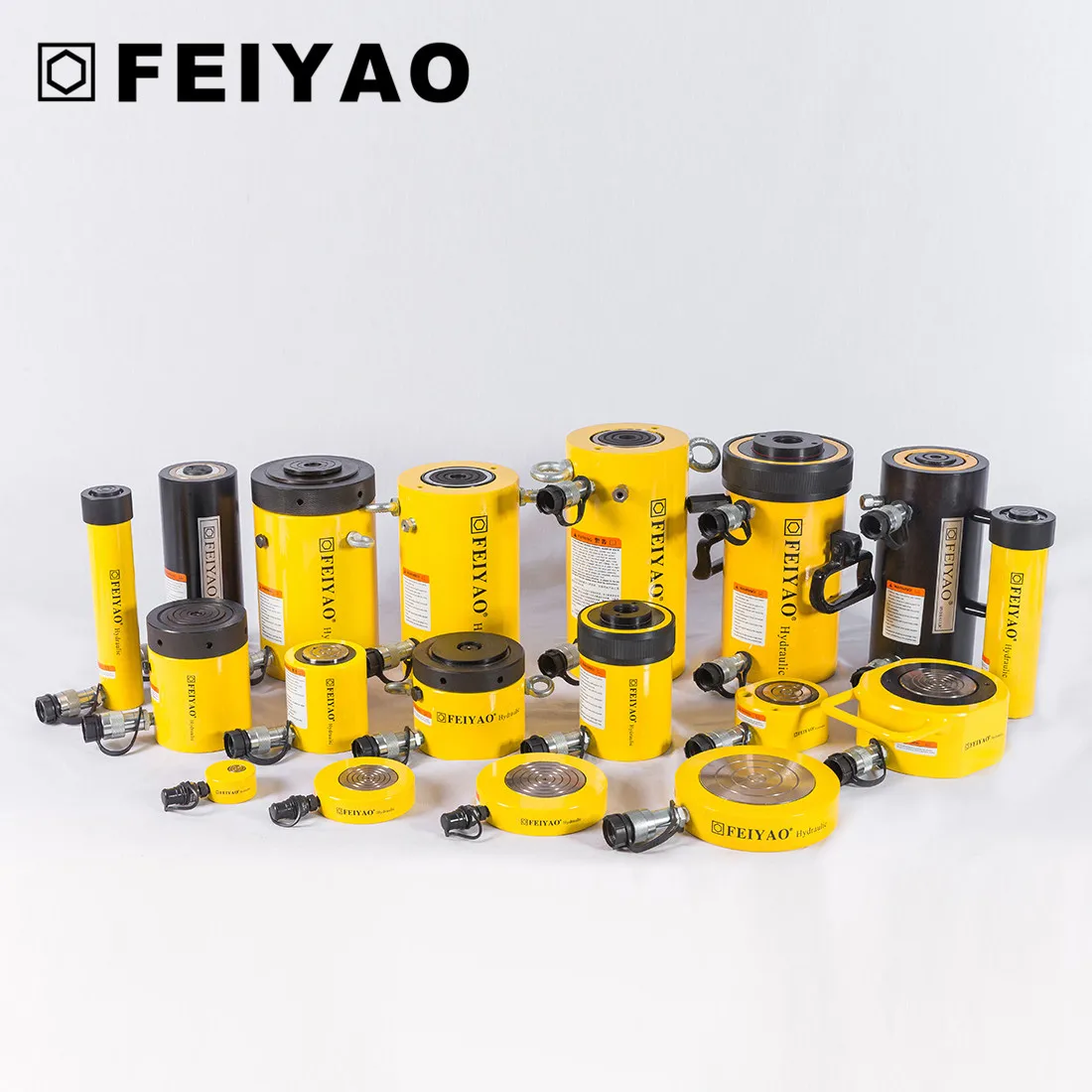 Hydraulic Cylinder Rach1002 100t Highly Cost Effective Single Acting Aluminum Center Hole