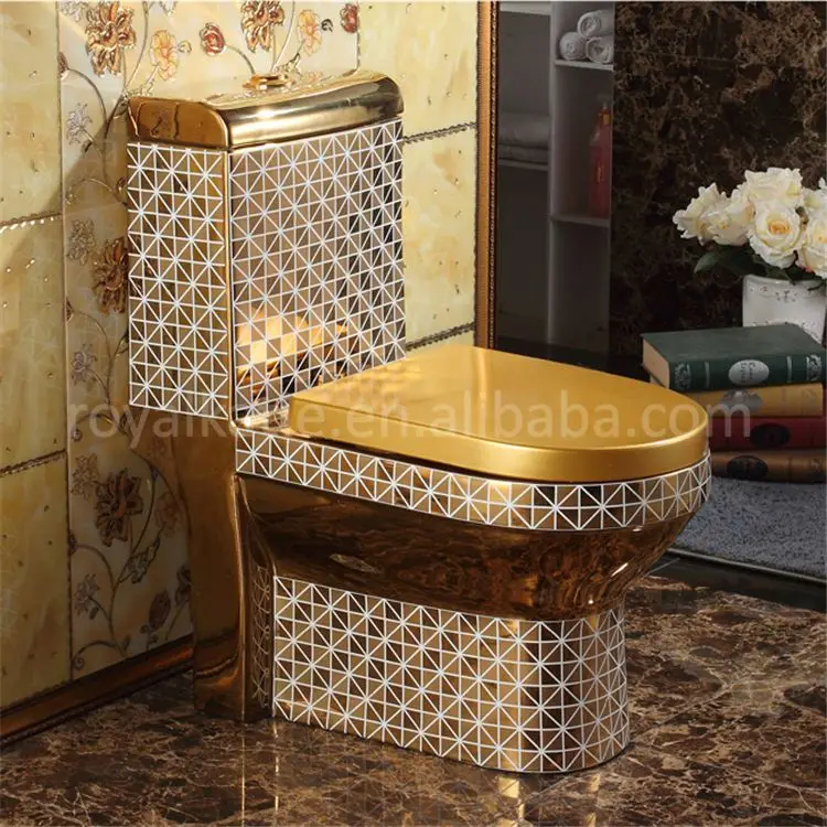 gold toilet seat