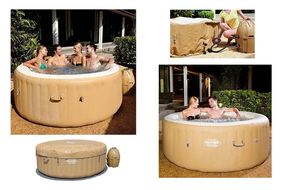 Bestway54129 Lay Z Spa Palm Springs Premium Inflatable Portable Hot Tub