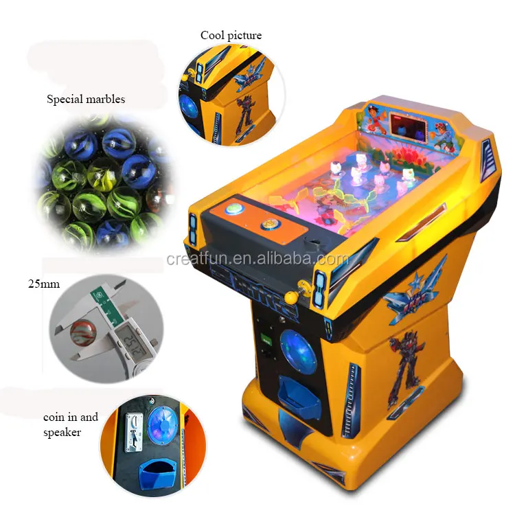 Indoor Coin Operated Arcade Game Machines Children Pinball Machine For