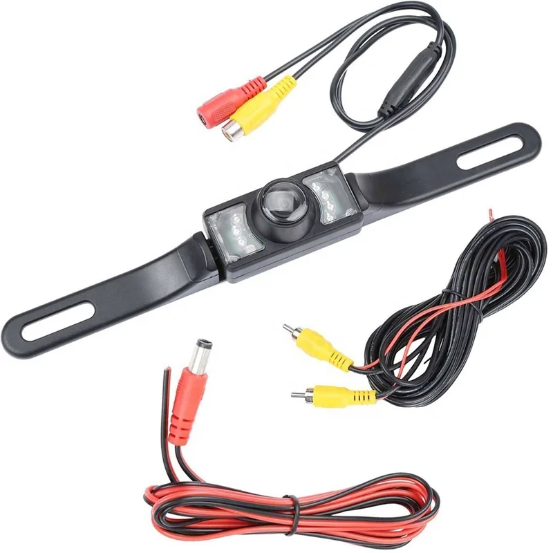 
Waterproof Backup Camera Color Car Rear View Camera 170 Degree Viewing Angle License Plate Mount 7 Infrared Night Vision LED  (60616496740)