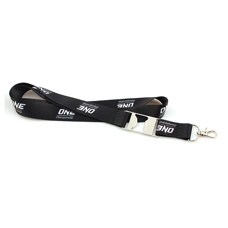 Sublimation Logo Branded Custom Polyester Beer Bottle Opener Lanyard ...