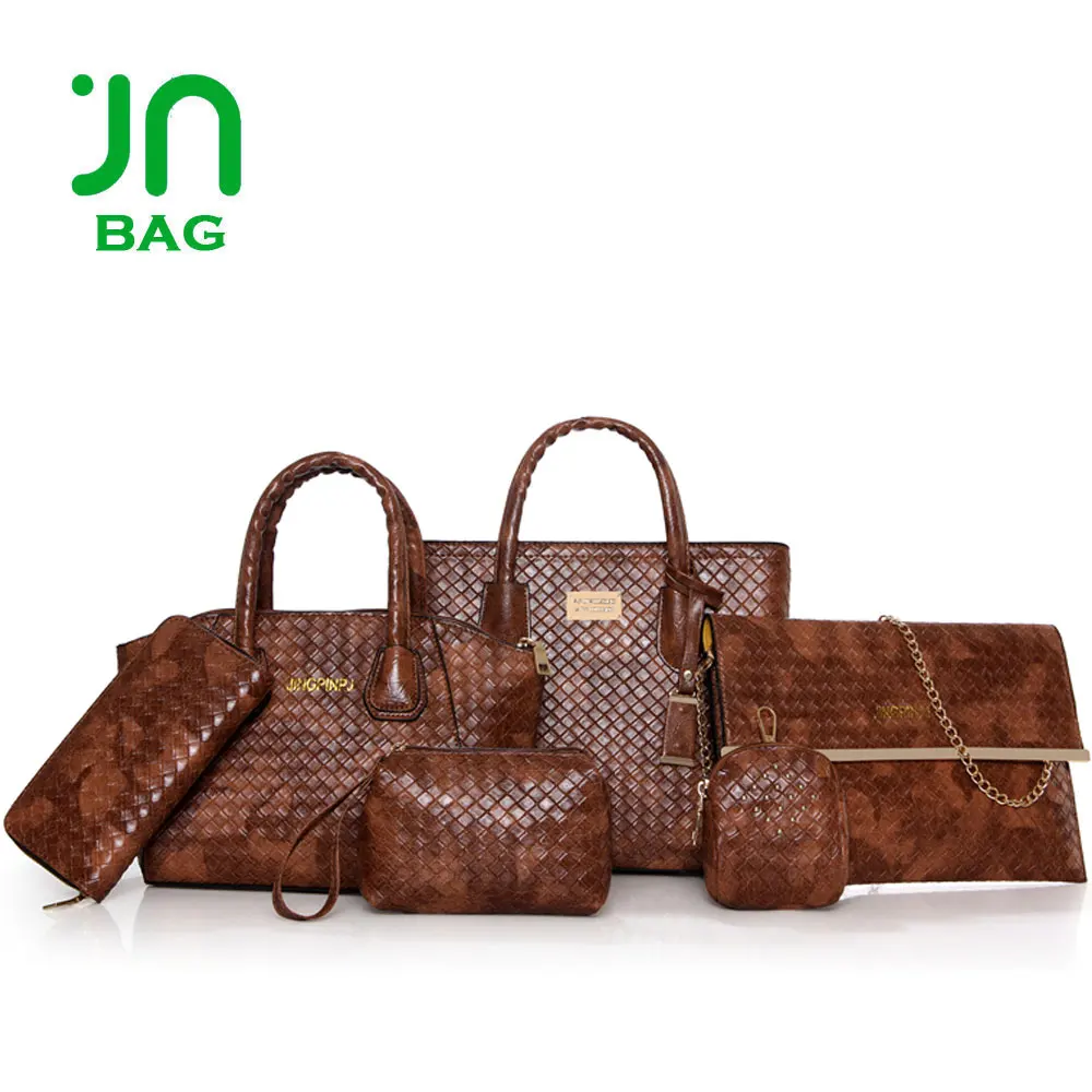 

JIANUO Wholesale weekend bags for woman fashion luxury leather bag set handbag