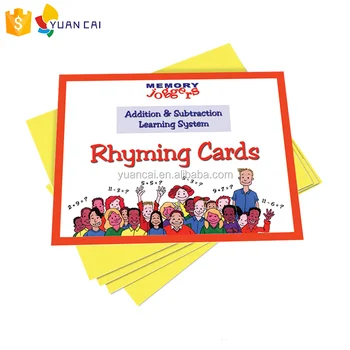 Custom Memory Jogger Addition And Subtraction Learning System Rhyming