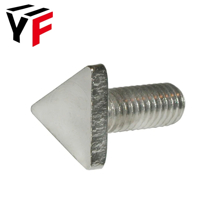 
Customized All Size 304 306 Stainless Steel Triangle Head Bolts 