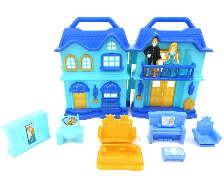 Pretend Play Kid Toy Plastic Mini Doll House With Furniture Buy