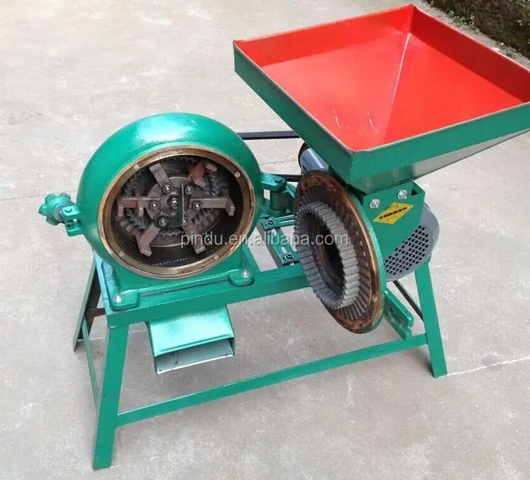 Portable Small Scale Auto Corn Maize Rice Mill Milling Machine In