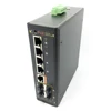 4x gigabit RJ45 ports, 4x gigabit LC optical ports 8-Port Gigabit Managed Industrial ethernet switch