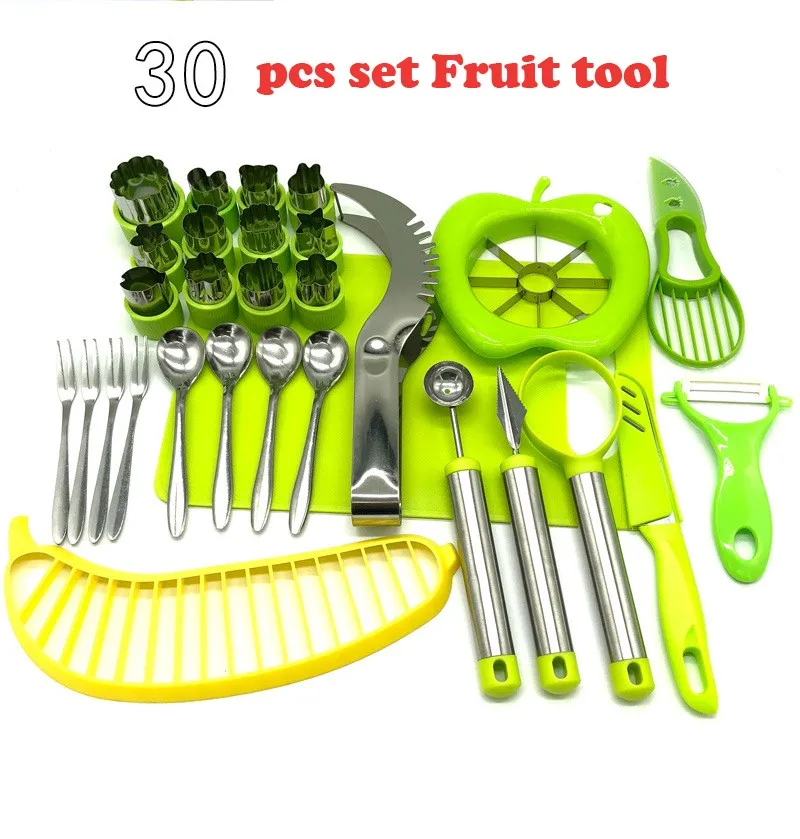 Amazon Hot Sales 30pcs Kitchen Fruit Carving Garnishing Tool Set,12pcs ...