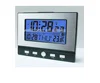 Desktop Digital Alarm LED Time Date Temperature Display RCC Clock - White & Black