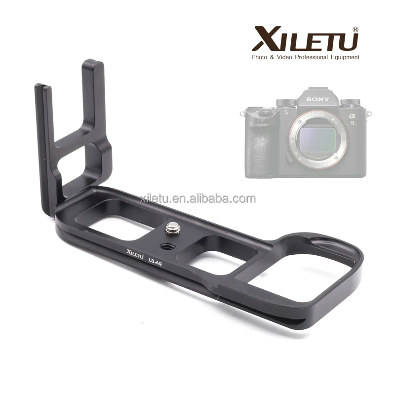 

XILETU LB-A9 Camera Quick Release Plate L Bracket for Sony A9 Arca Swiss RRS Kirk Markins Benro, Black