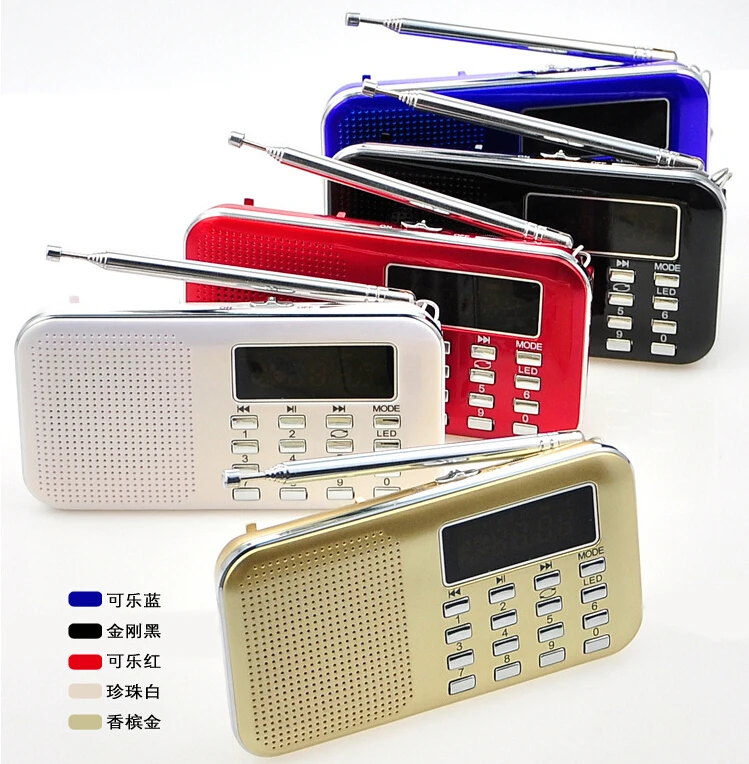 

High quality Digital usb mini fm radio with mp3 player gift promotion L-218