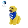 promotional gift print logo custom animal PU foam Cool Dog Stress Toy