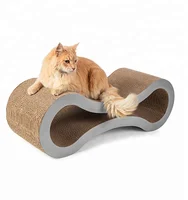 

2020 Modern Cat Corrugated Cardboard Furniture Durable Scratching Lounge Corrugated Cardboard Cat Bed Cat Scratcher