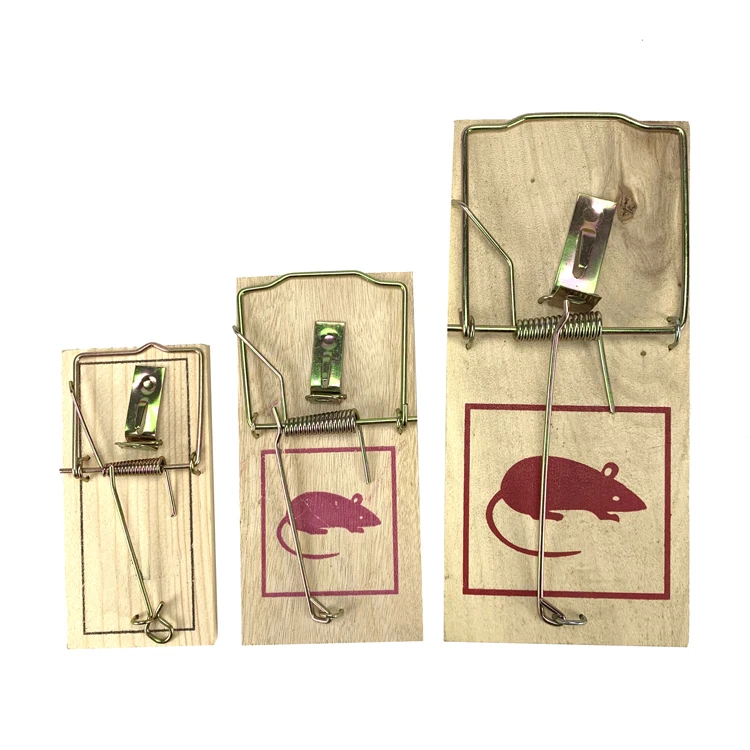 

Powerful Pest Control double spring Trap for Rat Quick Rodent Killer Wooden Mouse Trap, As picture