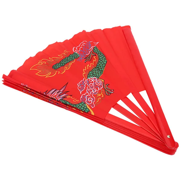 Fan de Tai Chi ventilador de seda chino de Kung Fu de los artes marciales de Kung Fu Fan de seda de la mano derecha de Wushu Funcionamiento de la danza Ventilador plegable de la mano del ventilador d