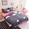 High Thread Count Grid Soft Touch Bed Sheet Set 3D