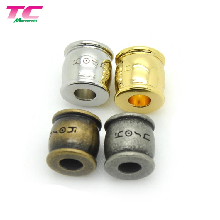 custom engraved metal logo beads