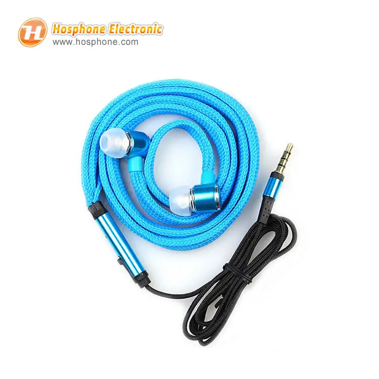 

Universal 3.5mm Stereo In-ear Waterproof Shoelace Metal Earphone Headset Headphone Handsfree Earbud With Mic For iphone Samsung, N/a