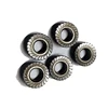Inch metal inserted hex flange nuts