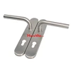Stainless steel door handle on back plate,door handle on the back plate for interior door