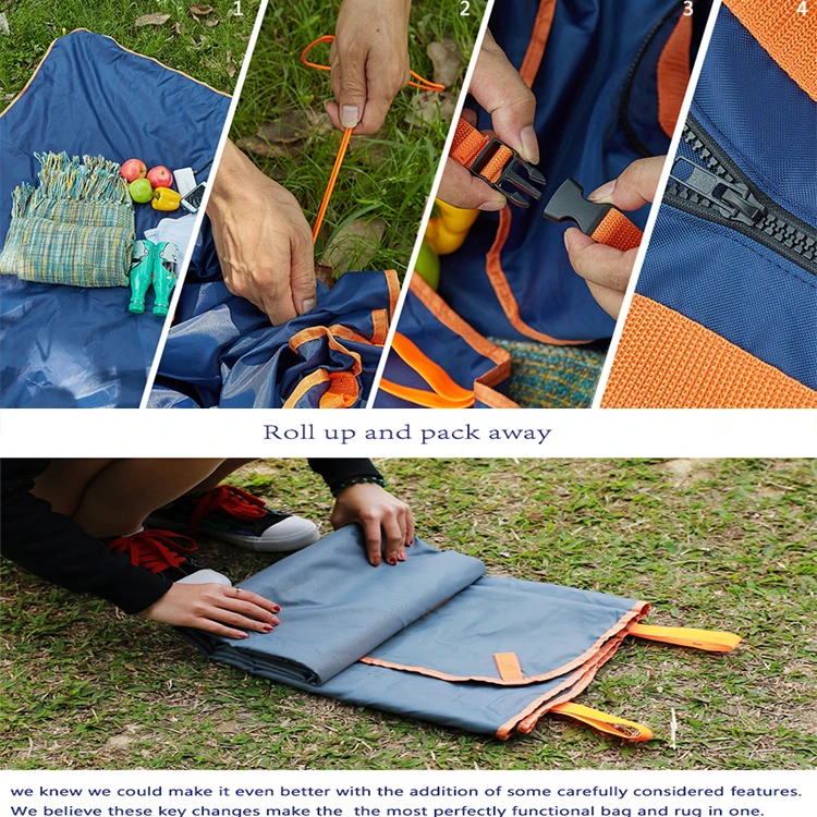 outdoor beach waterproof folding picnic blanket mat