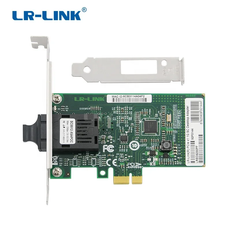 

LR-LINK Brand LREC6230PF PCIe x1 1000BASE Desktop Fiber Ethernet Optical Network Adapter Card (Intel I210IS Based), Green