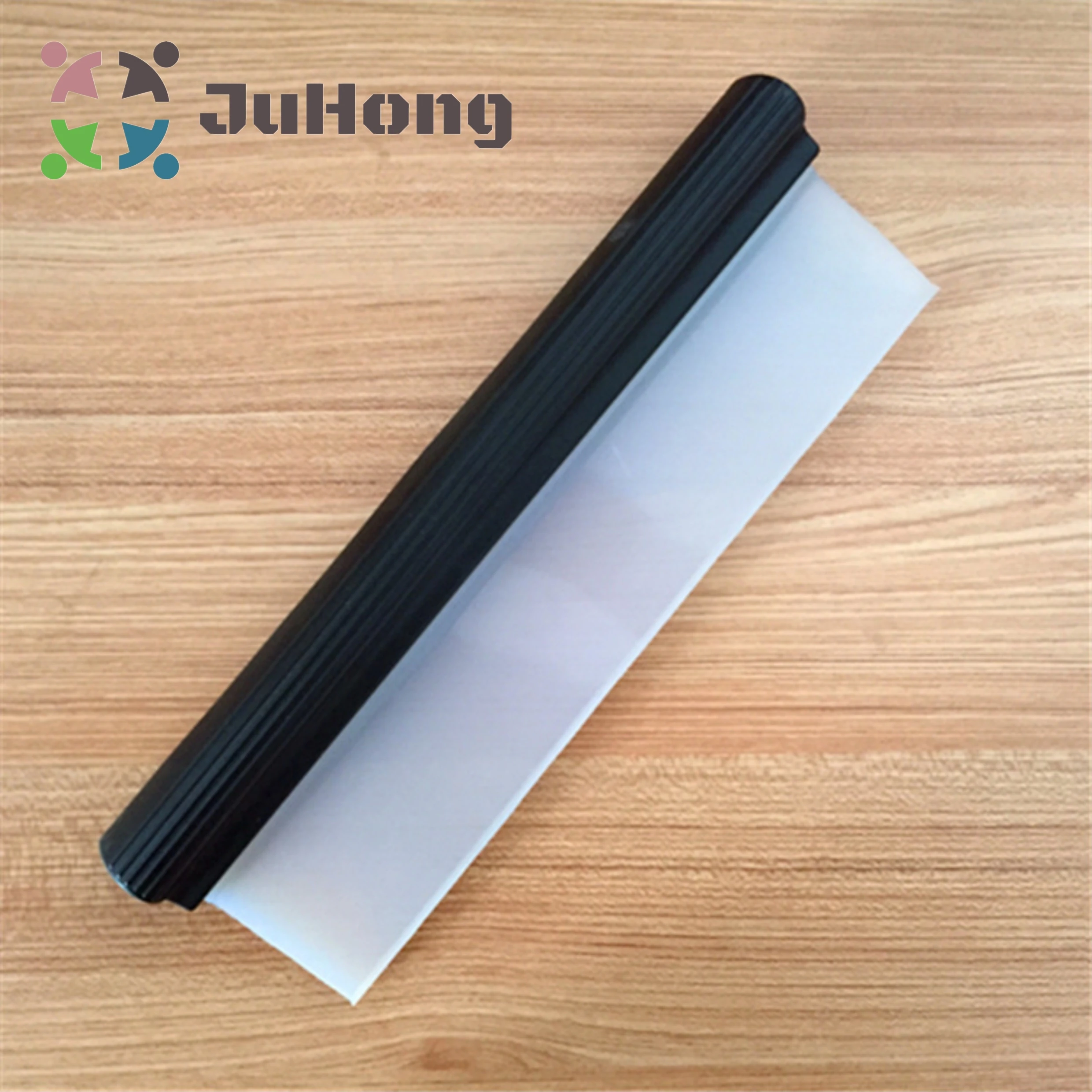 

12" All Purpose Squeegee for Shower Window Car Glass Soft Silicone Blade Cleaning Tool Dry Water Blade Custom Color, Black bar, semi-transparent t shaped blade