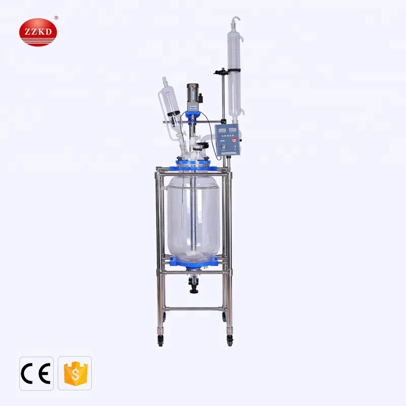 
Chemicals Hydrogenation 50L Jacketed Glass Reactor 
