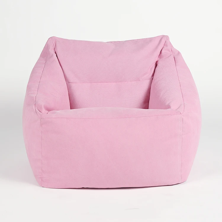 baby pink bean bag chair